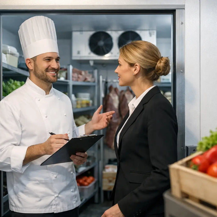 Restaurant-Kühlhaus passend dimensionieren