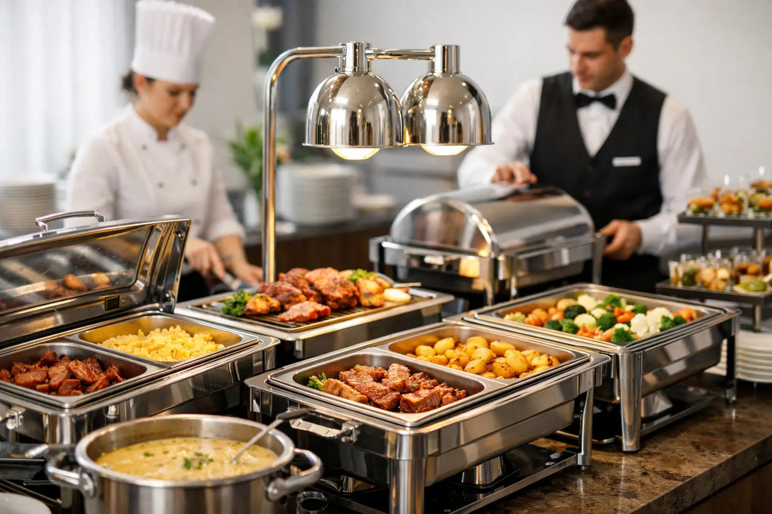 Beste Warmhaltegeräte für Buffetservice wählen