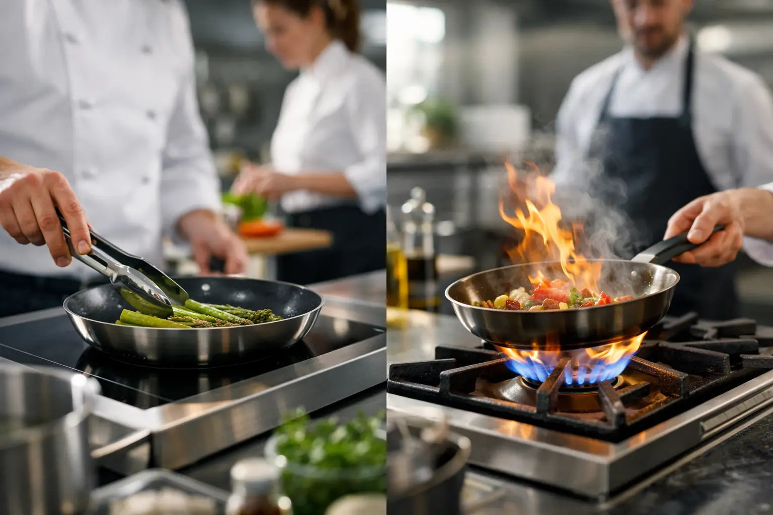 Induktion oder Gas in der Profiküche?