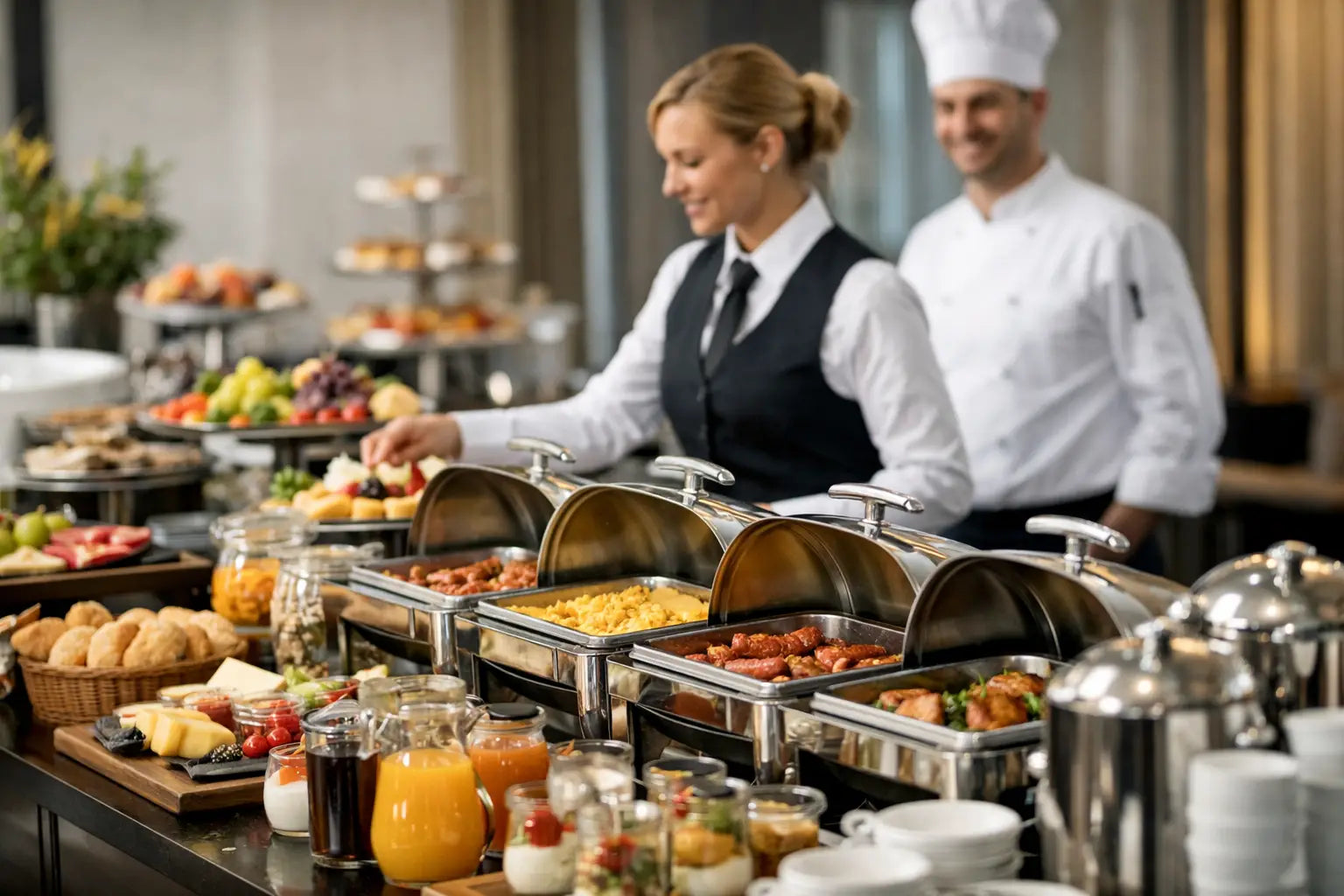Buffetausstattung fürs Hotel kaufen - worauf es hier ankommt