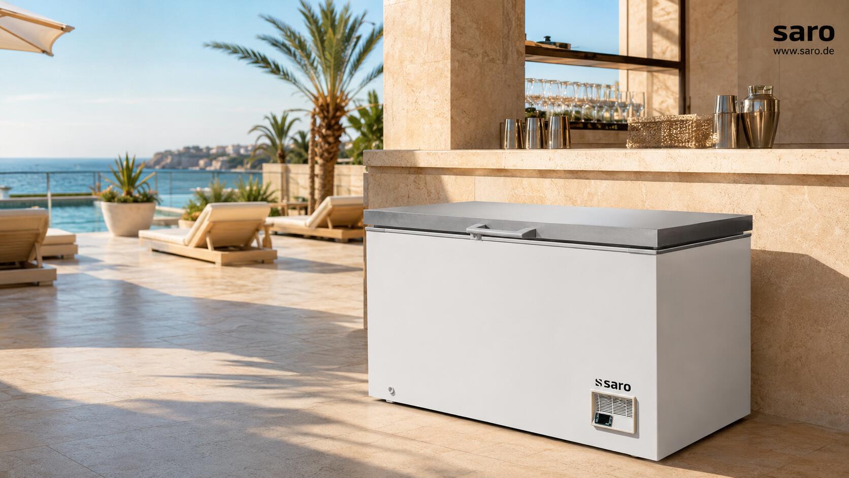 Sommergeschäft unter Hochdruck: Mit der SARO Gefriertruhe BD 401 S bleiben Sie cool