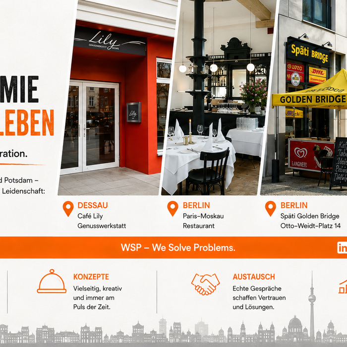 Gastronomie vor Ort erleben: ELB Gastro unterwegs in Dessau, Berlin und Potsdam