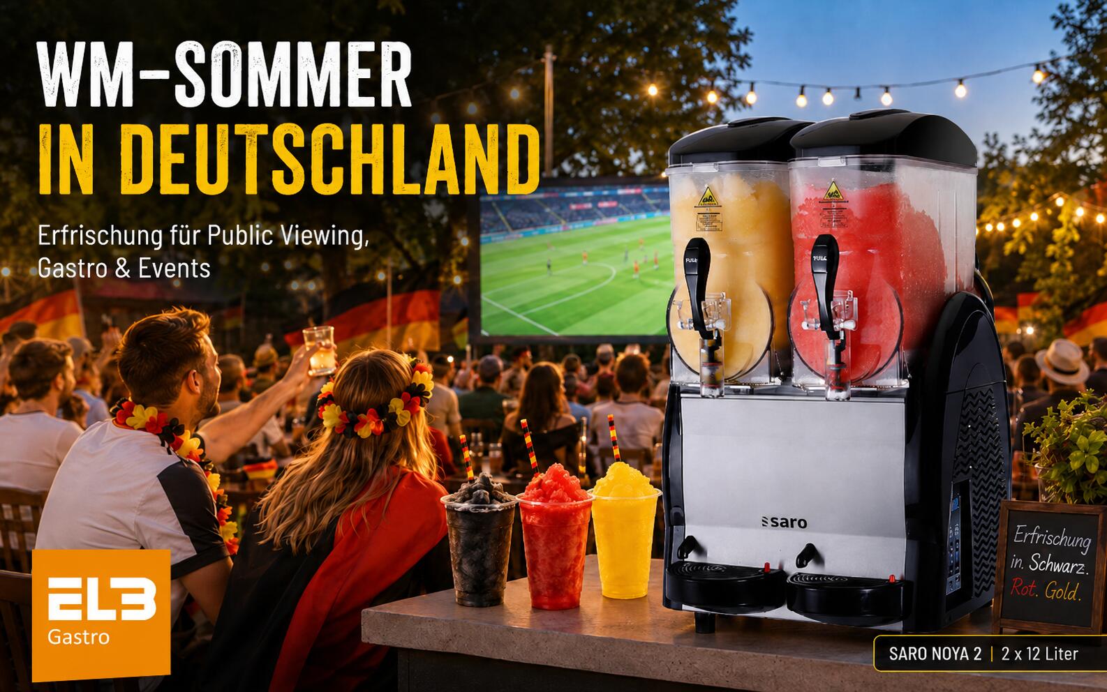 Fußballsommer 2026: Slush-Eis, Frozen Drinks & Gastro-Power für Europa und Nordamerika