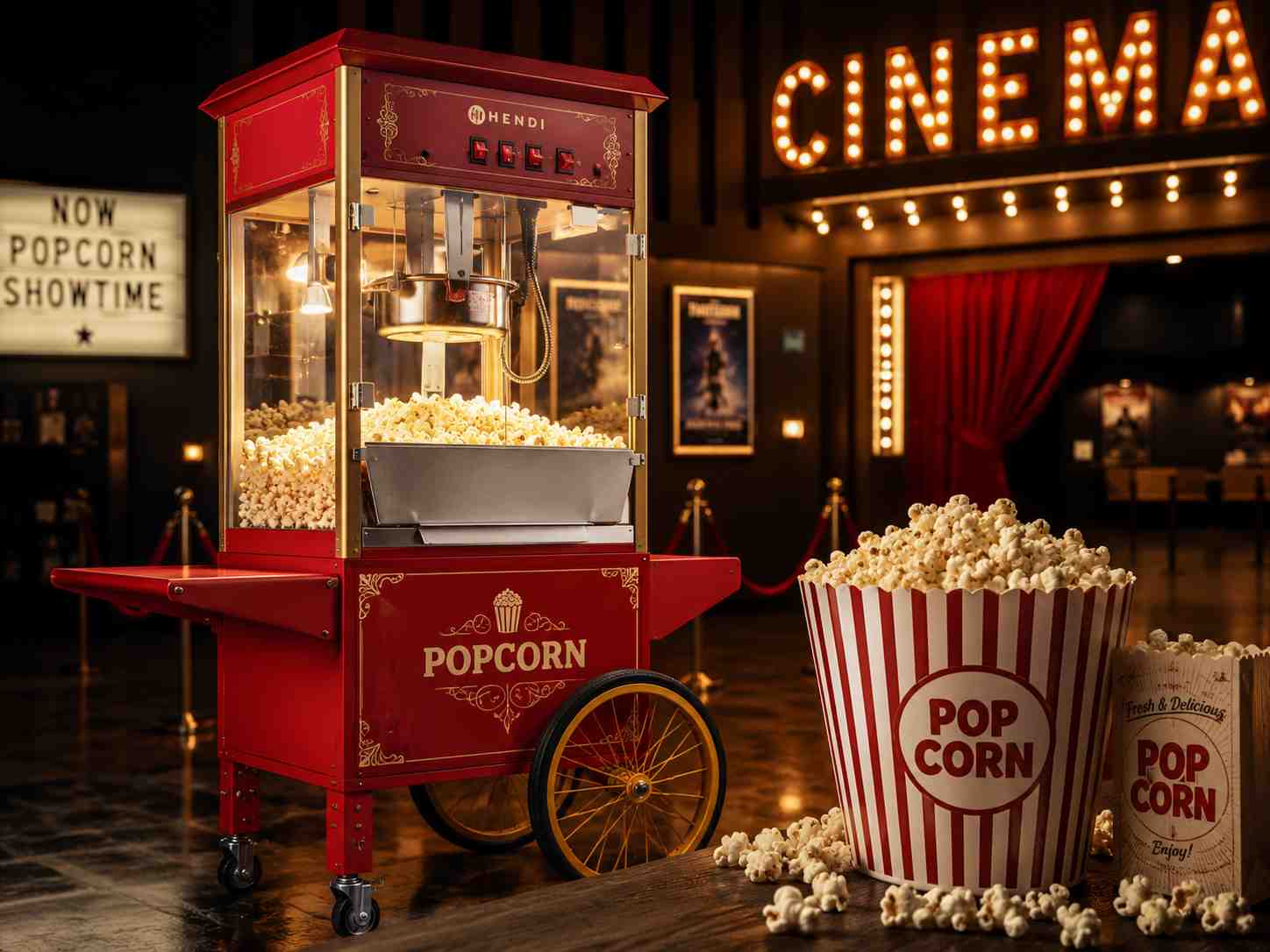 Popcorn-Maschine mit Fahrgestell: Der Umsatzbringer für Events, Gastronomie und Freizeitbetriebe
