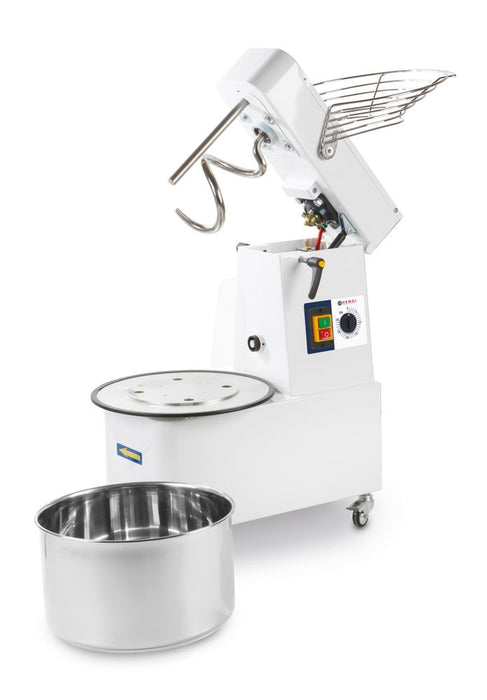 Spiralmischer mit steigendem Kopf und herausnehmbarer Schüssel., HENDI, 35 kg/h, 10L, 230V/370W, 380x590x(H)575mm