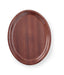 Serviertablett in Holzoptik, oval, AmerBox, Mahagoni, 200x265mm