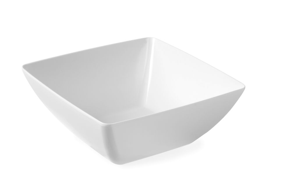 Quadratische Schüssel., HENDI, Weiß, 270x270x(H)105mm
