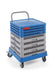 Trolley für Geschirrspülkörbe mit Griff, HENDI, 575x545x(H)920mm