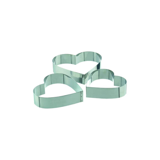 SCHNEIDER DESSERT- / TORTENRING HERZ - EDELSTAHL - ELB Gastro