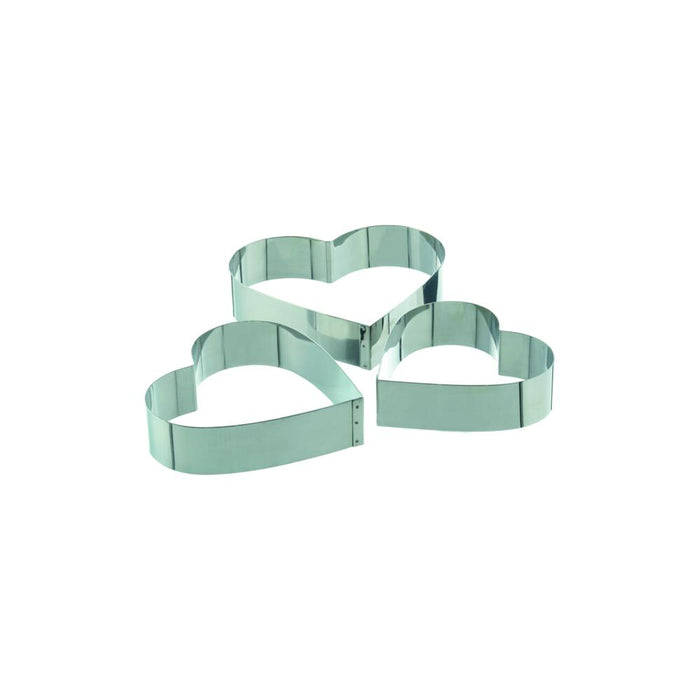 SCHNEIDER DESSERT- / TORTENRING HERZ - EDELSTAHL - ELB Gastro