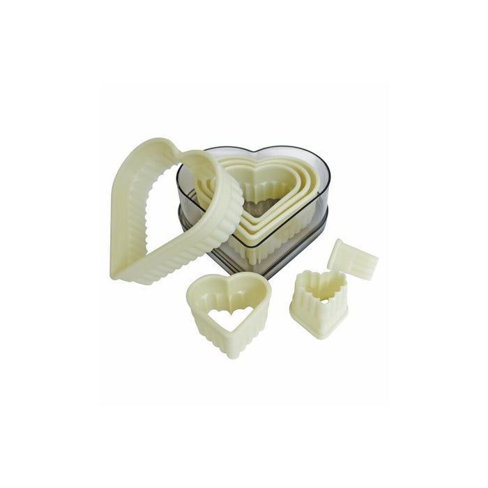 SCHNEIDER AUSSTECHERSATZ 7-TEILIG, NYLON, HERZ, GEZACKT - ELB Gastro