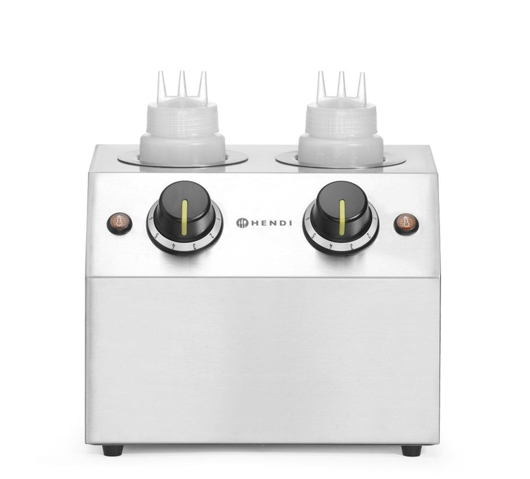 Saucenwärmer, HENDI, Doppelt - 2x0,65L, 230V/400W, 270x223x(H)282mm