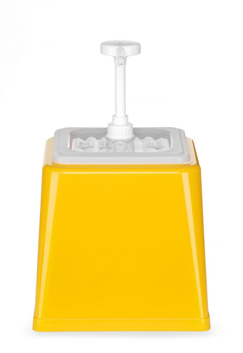 Pump-Saucenspender, HENDI, 2,5L, Gelb, 230x210x(H)327mm