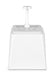 Pump-Saucenspender, HENDI, 2,5L, Weiß, 230x210x(H)327mm