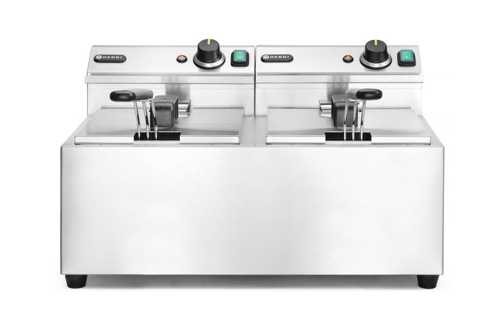 Fritteuse Profi Line, 2×8 l, HENDI, Profi Line, 16L, 230V/7000W, 605x460x(H)369mm
