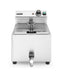 Fritteuse Profi Line mit Ablasshahn, 8 l, HENDI, Profi Line, 8L, Hellgrau, 230V/3500W, 305x515x(H)354mm