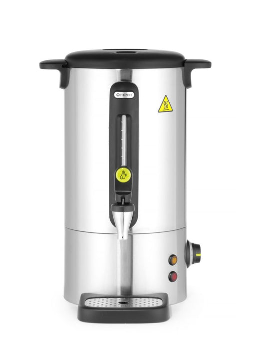 Heißgetränkespender UNIQ, HENDI, designed by Robert Bronwasser, 9L, Silber, 230V/950W, 307x330x(H)450mm