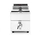 Induktionsfritteuse mit Ablasshahn - 8 l, HENDI, 8L, Hellgrau, 230V/3500W, 288x619x(H)408mm