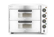 Doppeldeck-Pizzaofen 3000W, HENDI, Silber, 230V/3000W, 580x560x(H)435mm