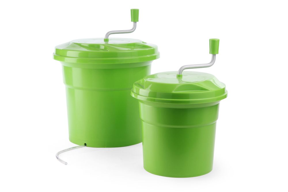 Salatschleuder, HENDI, 12L, Grün, ⌀335x(H)430mm