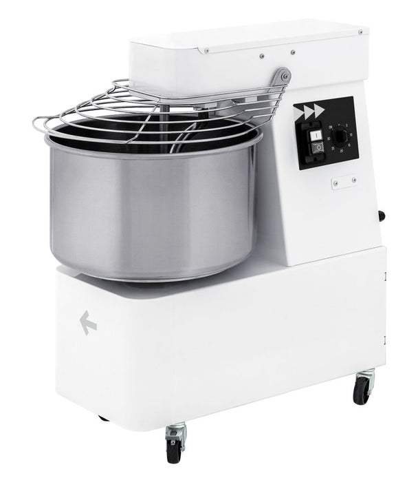 Spiralkneter mit feststehendem Kopf und Rührschüssel, 2 Geschwindigkeitsstufen, HENDI, 88 kg/h, 32L, 400V/1700W, 430x740x(H)820mm