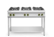 Gasherd - 6 Kochfelder, offener Unterbau, HENDI, Kitchen Line, 28,5kW, 1200x700x(H)900mm