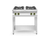 Gasherd Kitchen Line 4-flammig, offener Unterbau, HENDI, Kitchen Line, 19kW, 800x700x(H)900mm