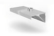 Wandmontierte Dunstabzugshaube, abgewinkelt, HENDI, Profi Line, mit LED-Beleuchtung, 1200x700x(H)450mm