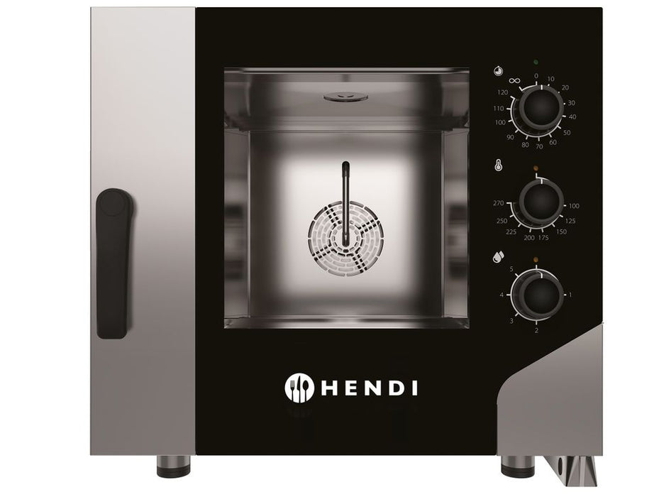 Konvektionsdampfgarer CONTROL 5x GN 1/1, HENDI, GN 1/1, 400V/7800W, 730x855x(H)700mm