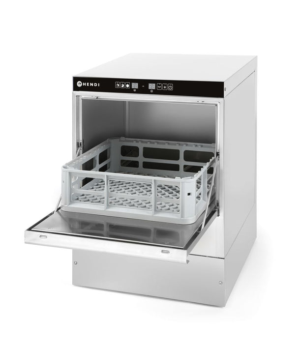 Geschirrspüler 40x40, elektromechanische Steuerung, HENDI, Budget Line, mit Spülmittelpumpe, 230V/2800W, 470x510x(H)710mm