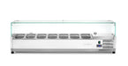 Aufsatz-Kühlvitrine Gastronorm 1/4, Arktic, 7x GN 1/4, 230V/180W, 1505x335x(H)460mm