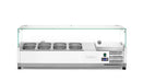 Aufsatz-Kühlvitrine Gastronorm 1/3, Arktic, 4x GN 1/3, 230V/180W, 1208x400x(H)456mm