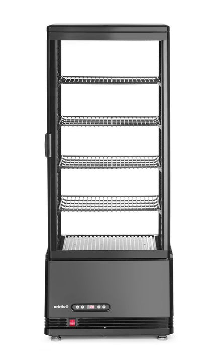 Aufsatz-Kühlvitrine 98 Liter, Arktic, Schwarz, 230V/210W, 444x397x(H)1100mm