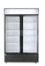 Rückwandkühlschrank mit hinterleuchteter Blende, zweitürig, Arktic, 512L, Schwarz, 230V/510W, 1120x585x(H)1900mm