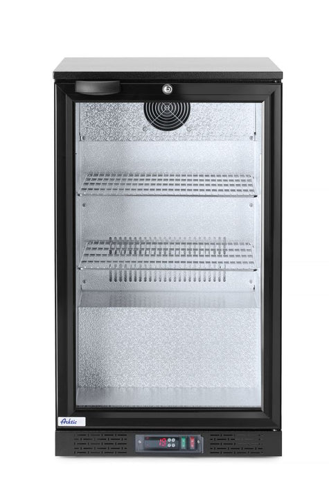 Kühlschrank hinten mit einer Tür, Arktic, 86L, Schwarz, 230V/120W, 500x530x(H)865mm