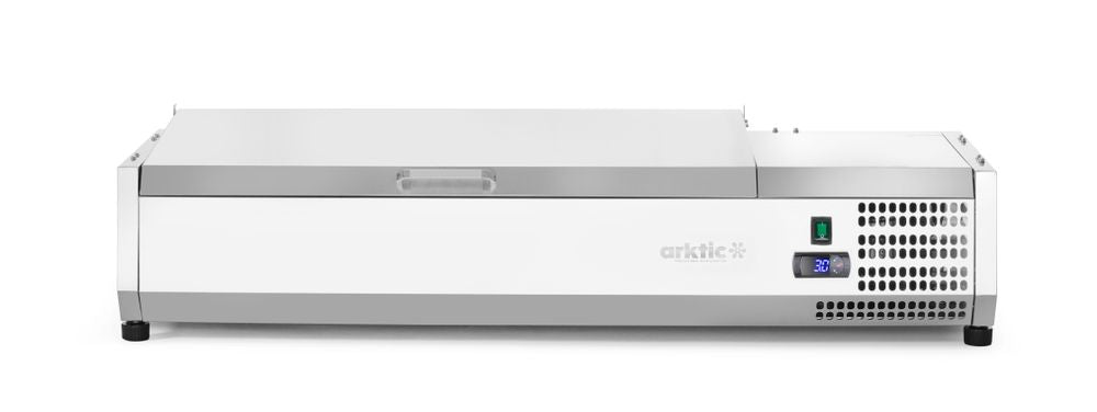 Aufsatz-Kühlvitrine Gastronorm 1/3, Arktic, 4x GN 1/3, 230V/180W, 1205x420x(H)630mm