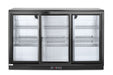 Kühlschrank mit drei Schiebetüren an der Bar, Arktic, 254L, Schwarz, 230V/160W, 1350x520x(H)865mm