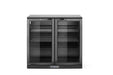 Bar-Kühlschrank mit doppelter Tür, Arktic, 158L, Schwarz, 230V/160W, 900x530x(H)870mm