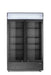 Rückwandkühlschrank mit hinterleuchteter Blende, zweitürig, Arktic, 512L, Schwarz, 230V/510W, 1120x585x(H)1900mm