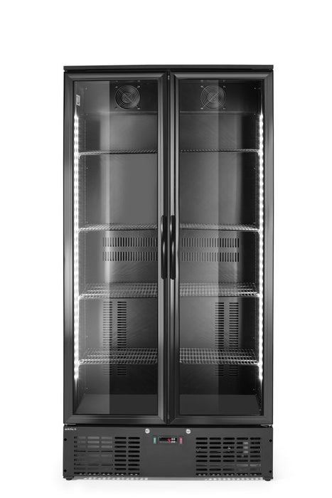 Bar-Kühlschrank mit zwei Türen, Arktic, 384L, Schwarz, 230V/365W, 900x530x(H)1820mm