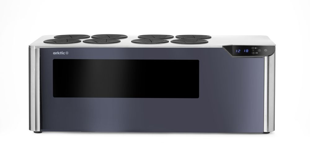 Theken-Weinkühler Cellar, 2 Zonen, Arktic, Schwarz, 230V/60W, 800x350x(H)293mm