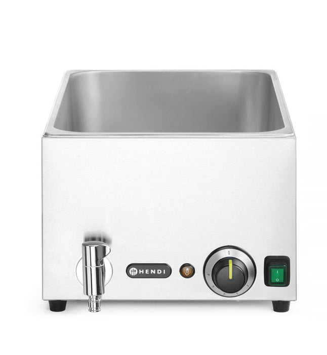 Bain-Marie mit Ablasshahn Ranger, HENDI, GN (H)150mm, GN 1/1, 230V/1000W, 576x334x(H)241mm