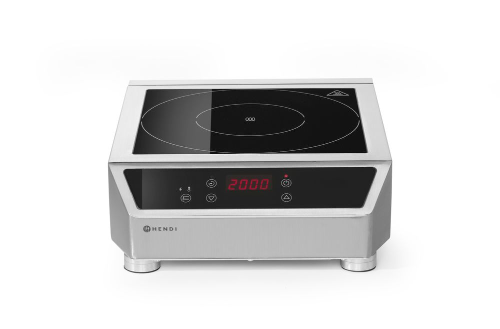 Induktionskochfeld 3500 D, HENDI, Profi Line, 230V/3500W, 342x431x(H)116mm
