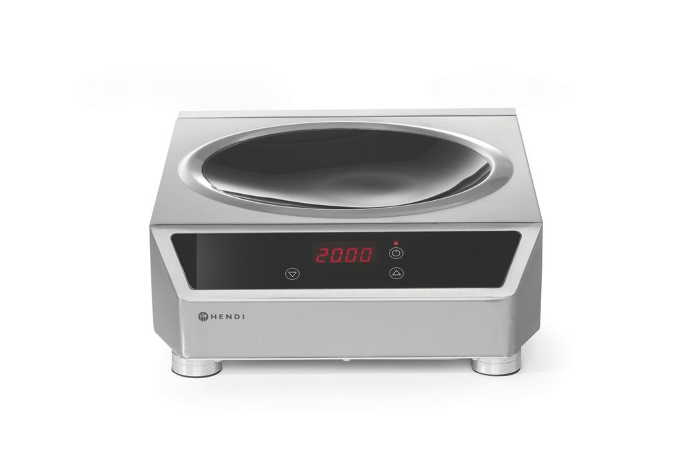 Induktionswok Modell 3500, HENDI, Profi Line, Induktionskocher, 230V/3500W, 340x450x(H)130mm