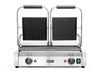 Kontaktgrill - Doppelversion, gerillte Ausführung, HENDI, oben und unten gerillt, 230V/3600W, 570x375x(H)216mm