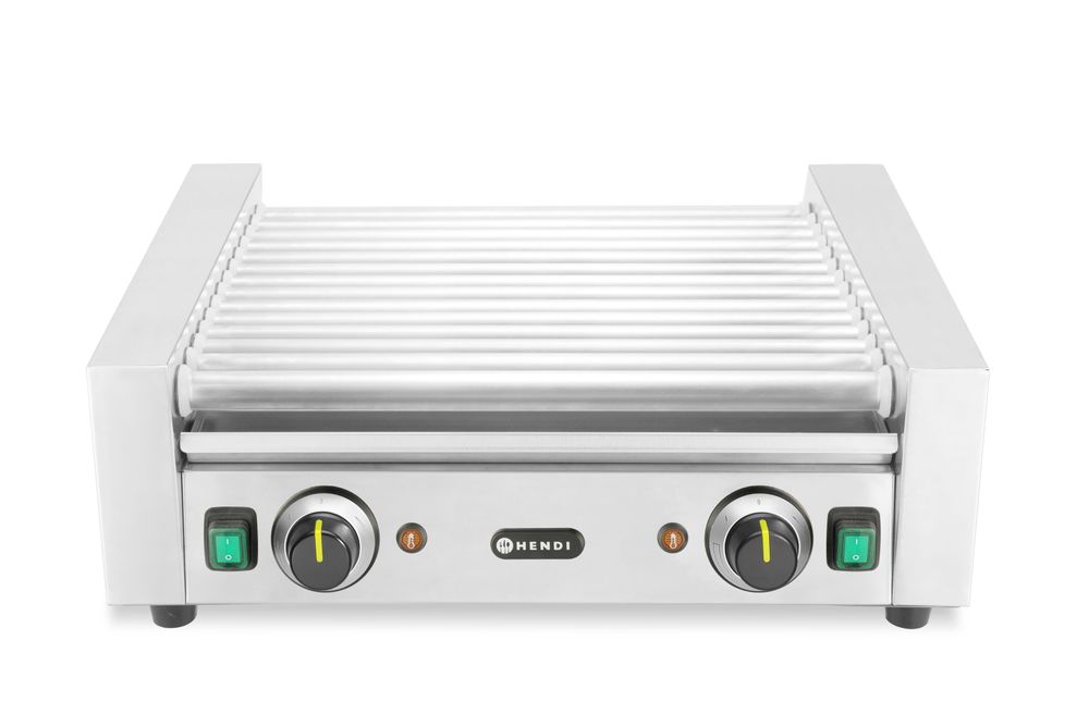 Rollengrill, 2 Zonen, HENDI, 14 Rollen, 230V/1230W, 566x640x(H)192mm