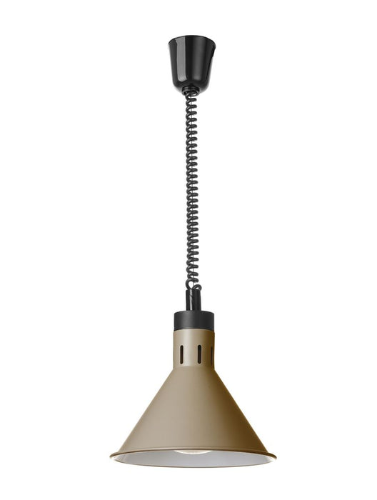 Höhenverstellbare Wärmelampe, konisch, HENDI, Beige, 230V/250W, ⌀275x(H)250mm