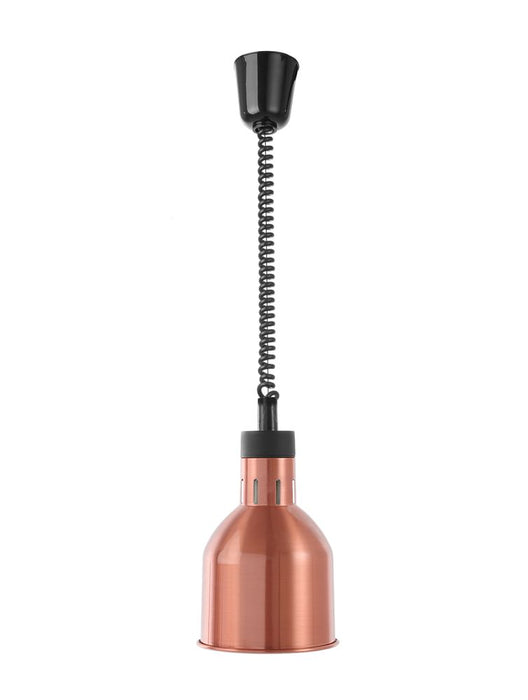 Höhenverstellbare Wärmelampe, zylinderförmig, HENDI, Kupfer, 230V/250W, ⌀175x(H)250mm