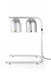Wärmebrücke mit 2 Infrarotlampen, HENDI, Silber, 230V/250W, 453x360x(H)790mm