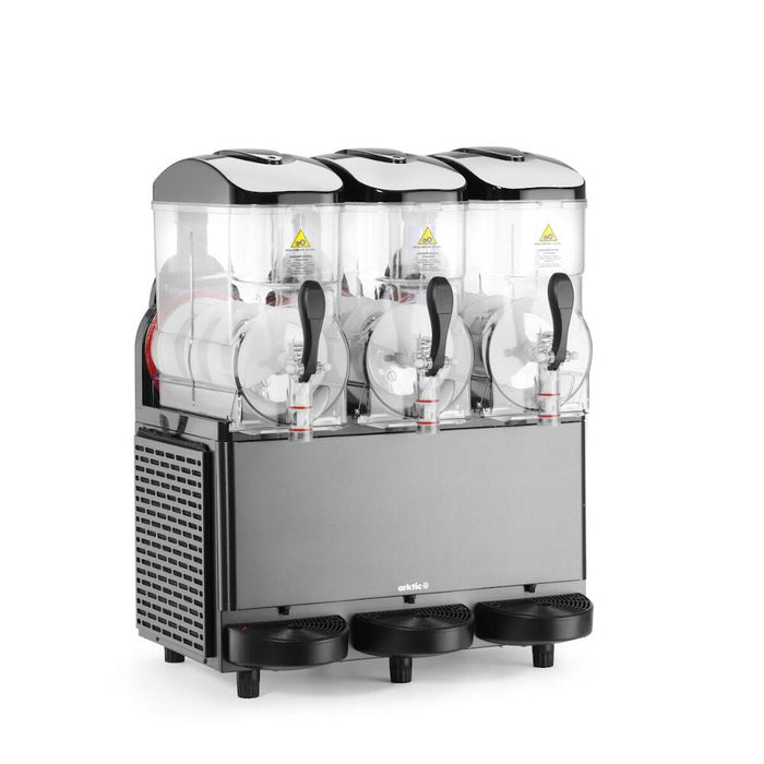 HENDI Arktic Slush-Eis-Maschine 3x12 L Schwarz | 1080 W